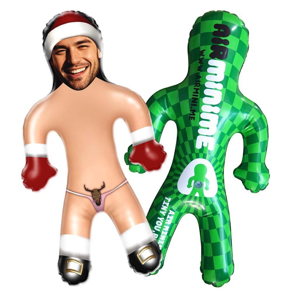 Custom Funny Santa Claus Blow Up Doll Inflatable Air Minime Christmas Doll Gift For Him