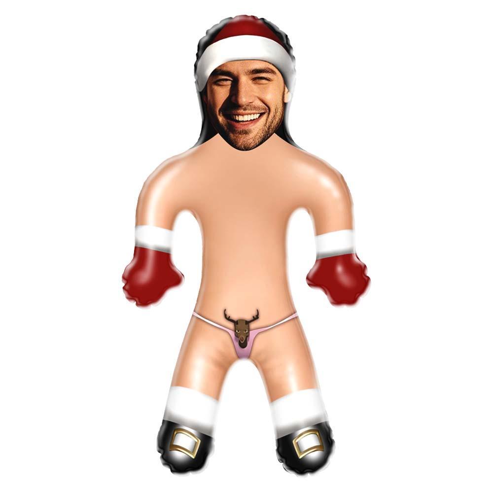 Custom Funny Santa Claus Blow Up Doll Inflatable Air Minime Christmas Doll Gift For Him