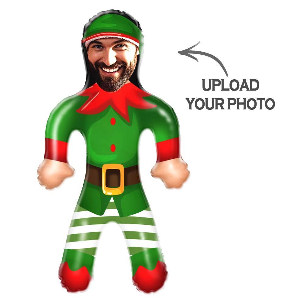 Custom Blow Up Doll Custom Face Christmas Elf Air Minime Doll Funny Inflatable Doll Christmas Gift For Kids