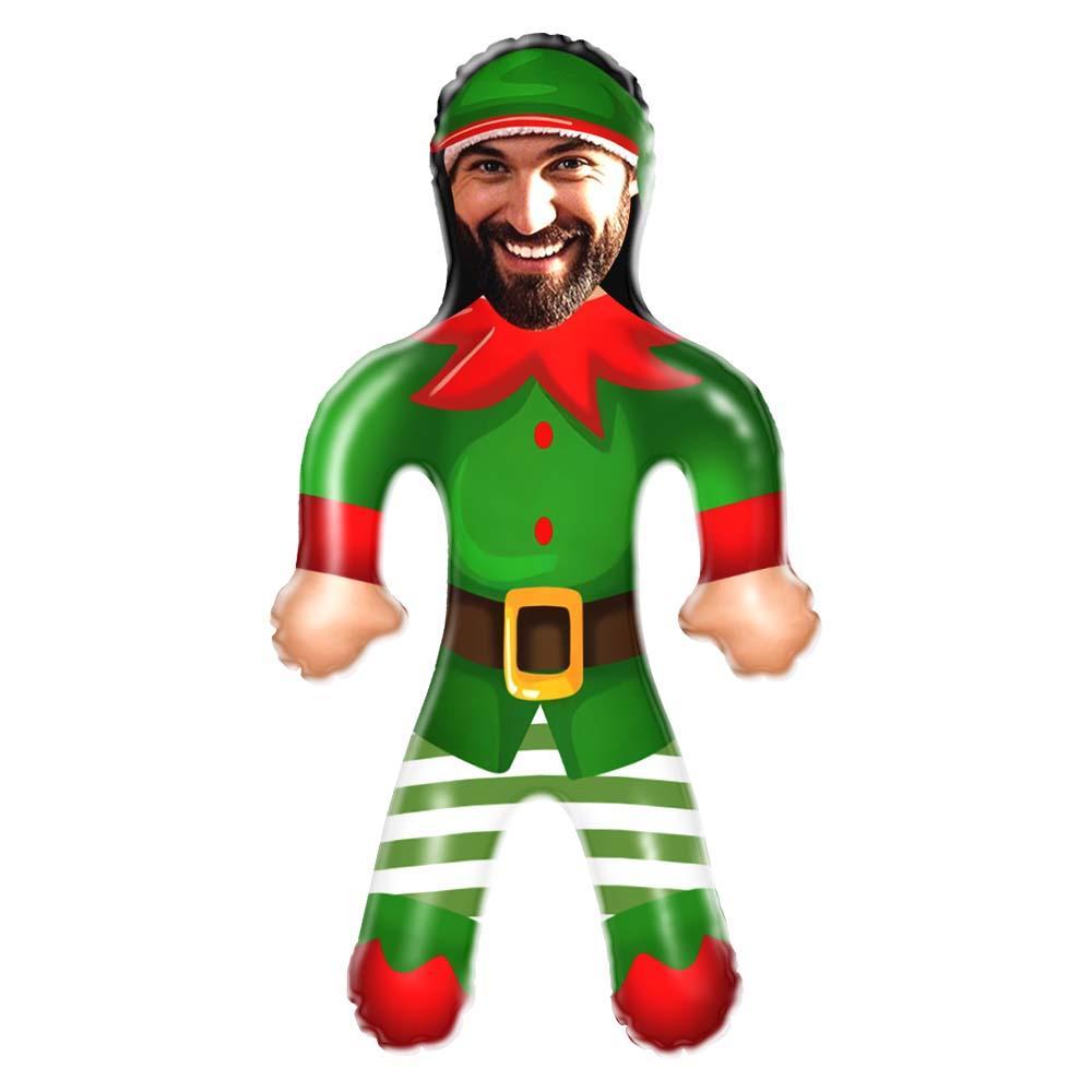 Custom Blow Up Doll Custom Face Christmas Elf Air Minime Doll Funny Inflatable Doll Christmas Gift For Kids