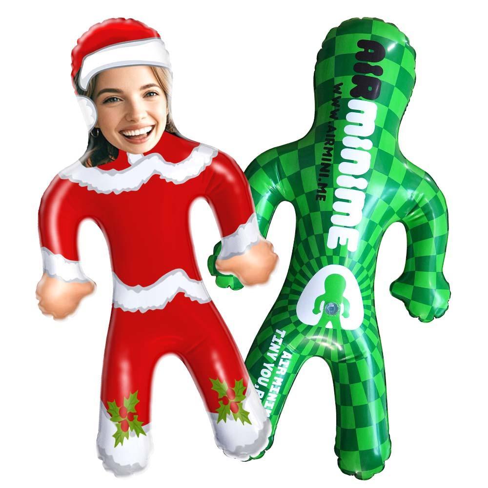 Custom Christmas Skirt Blow Up Doll Custom Face Air Minime Doll Funny Inflatable Doll Christmas Gift