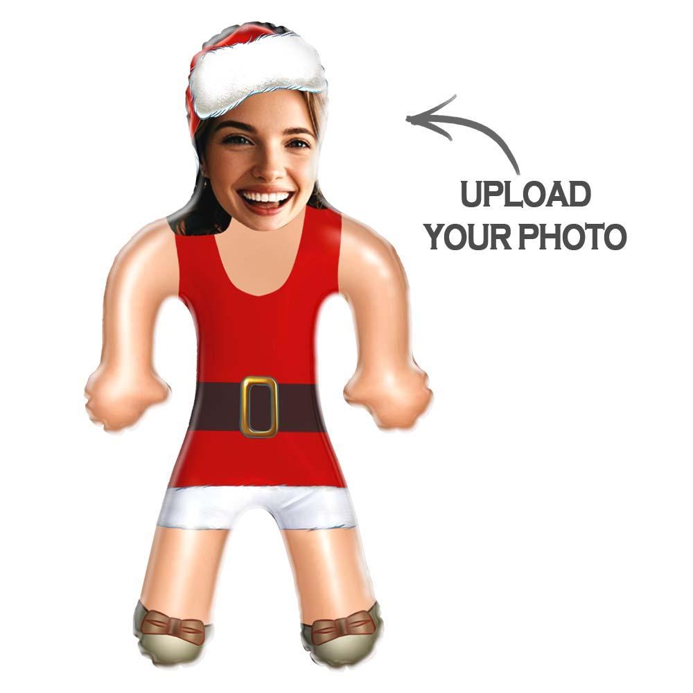 Custom Sexy Christmas Skirt Blow Up Doll Custom Face Christmas Air Minime Doll