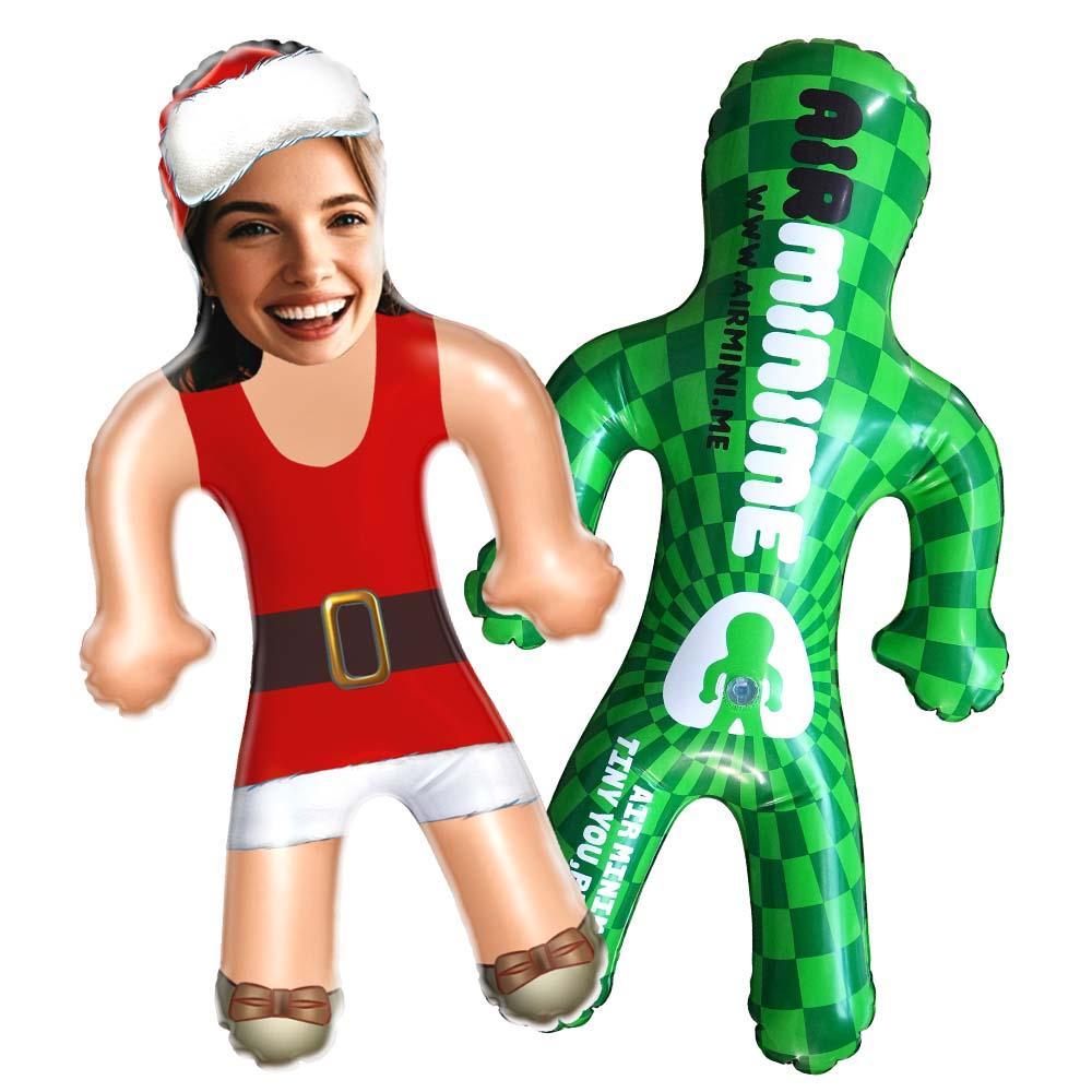 Custom Sexy Christmas Skirt Blow Up Doll Custom Face Christmas Air Minime Doll