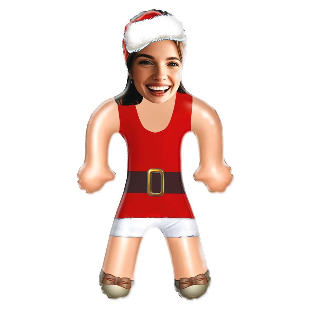 Custom Sexy Christmas Skirt Blow Up Doll Custom Face Christmas Air Minime Doll