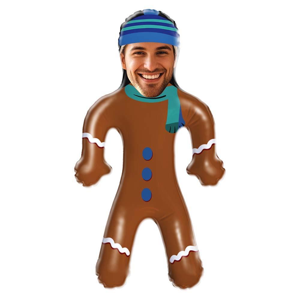 Custom Christmas-Cookie Man Blow Up Doll Custom Face Air Minime Doll Funny Inflatable Doll Christmas Gift