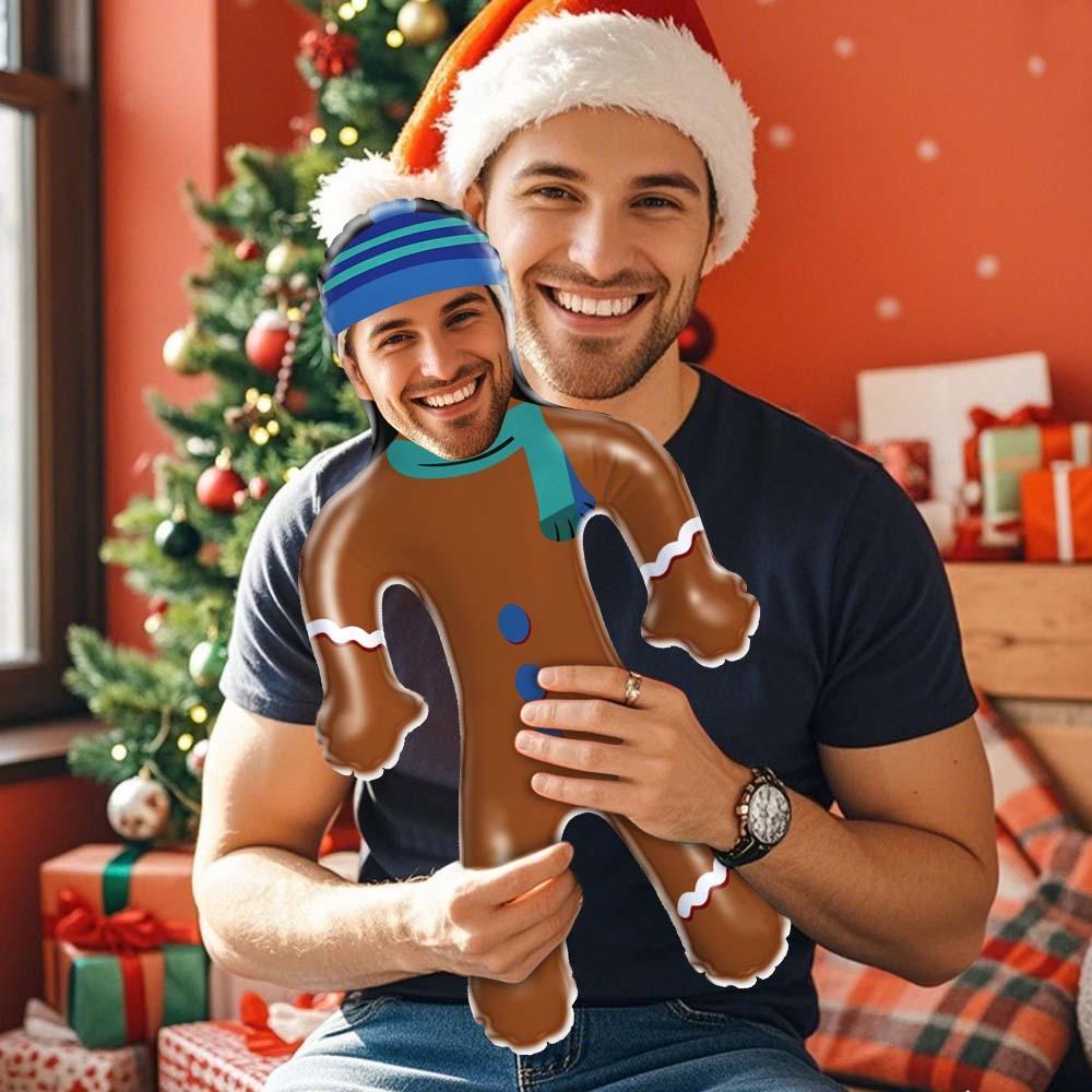 Custom Christmas-Cookie Man Blow Up Doll Custom Face Air Minime Doll Funny Inflatable Doll Christmas Gift