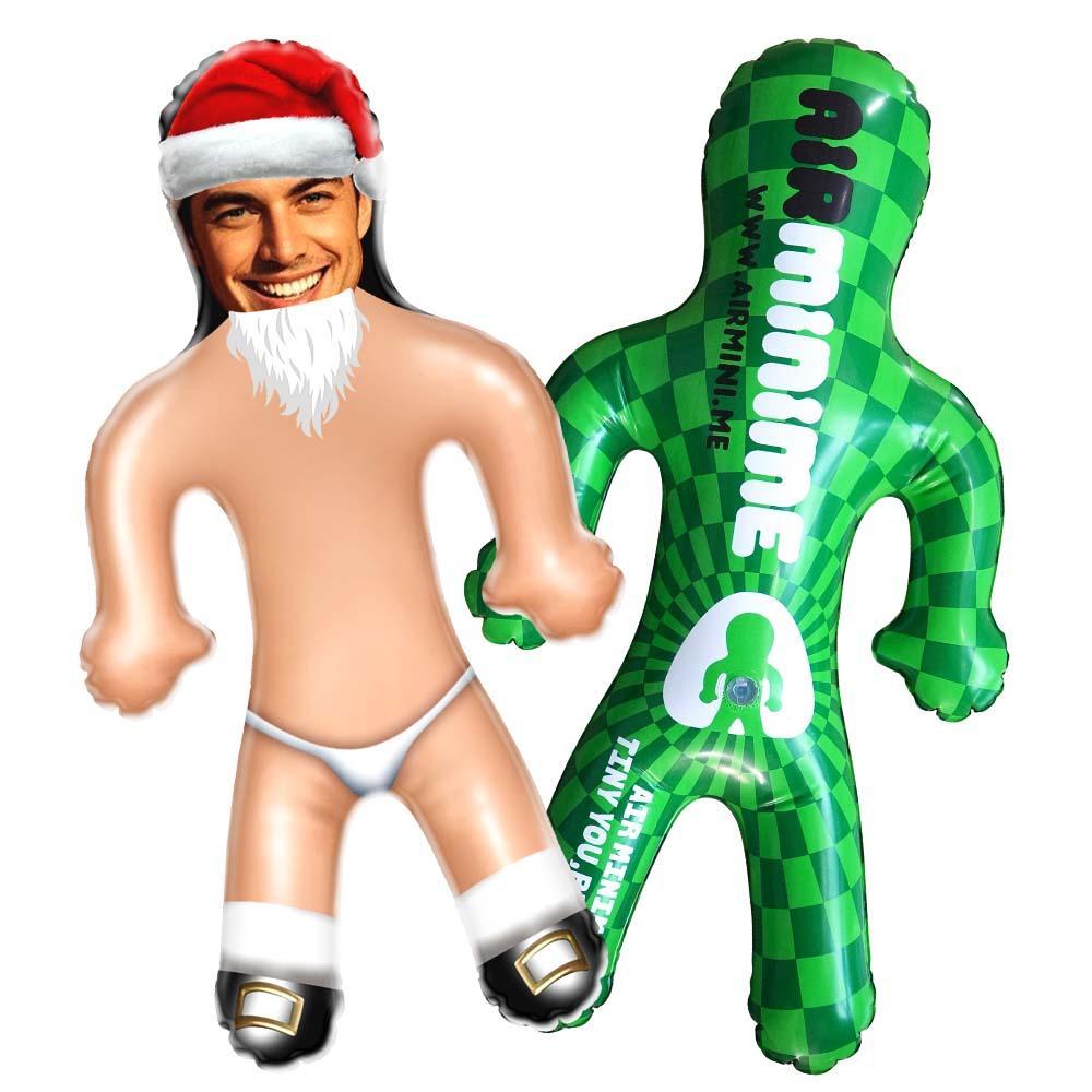 Custom Funny Santa Claus Blow Up Doll Custom Your Face On It Christmas Gifts For Her