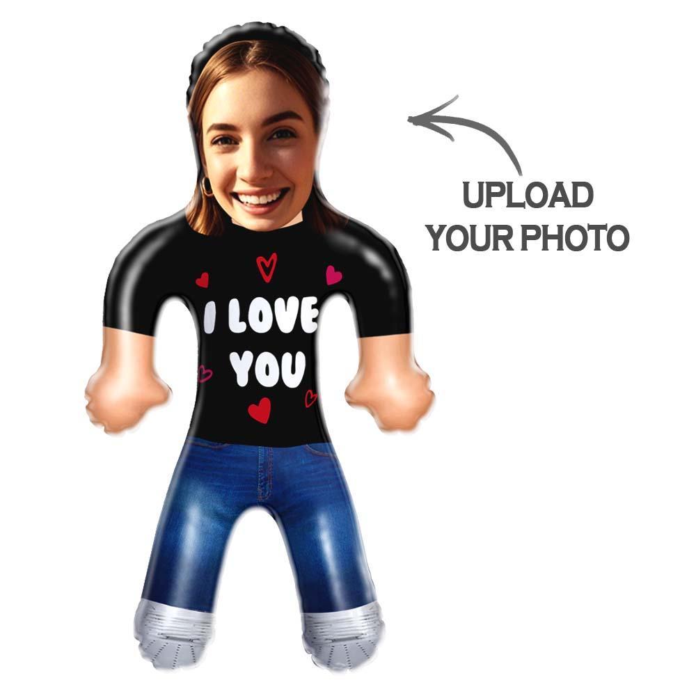 Custom Blow Up Doll Face Air Minime Doll Personalized Inflatable  Gift - I LOVE YOU