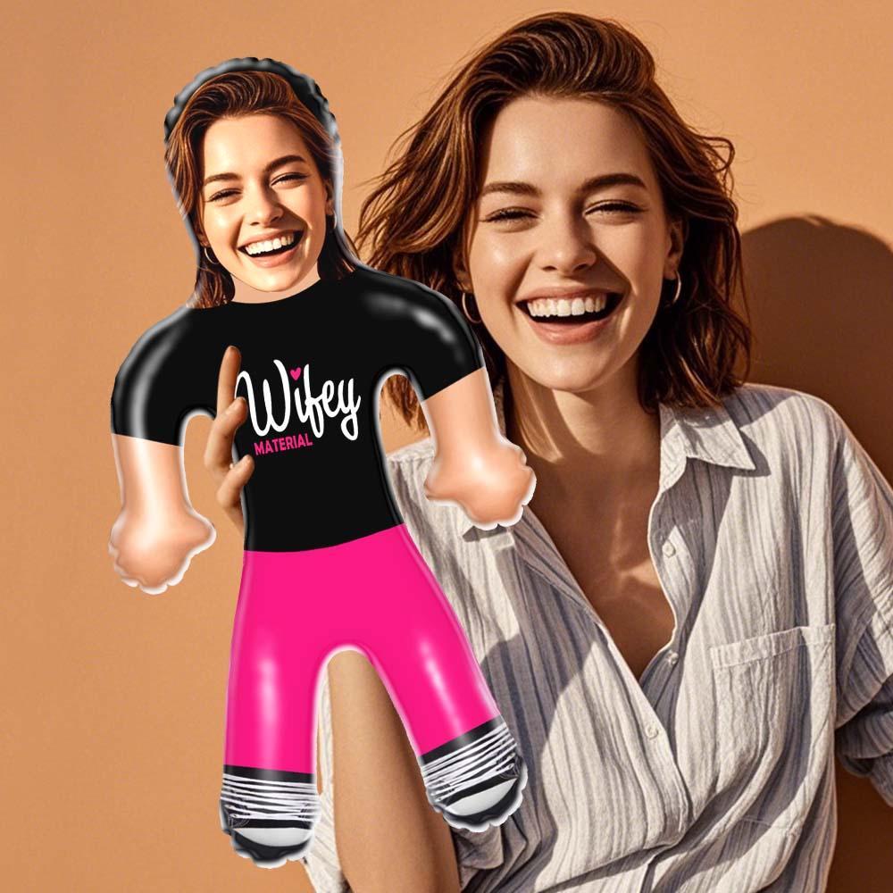 Custom Inflatable Air Minime Doll  Face Blow Up Doll Gift for Couple - Wifey Material