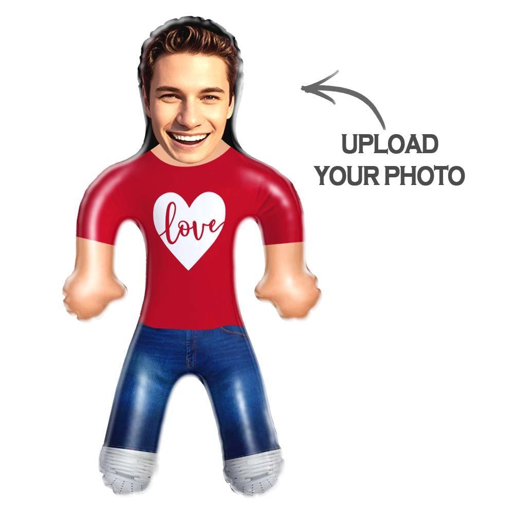Face Inflatable Air Minime Doll Custom Blow Up Doll Gift For Couple - Red Love