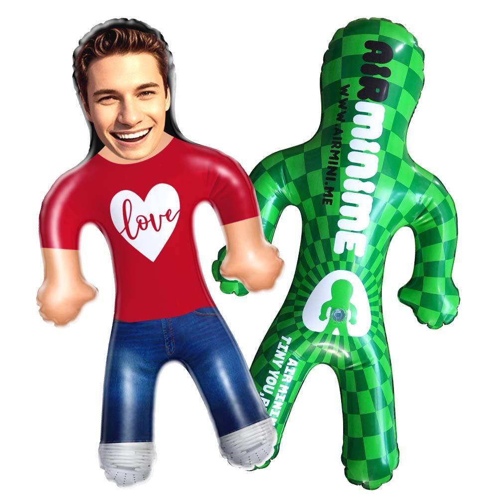 Face Inflatable Air Minime Doll Custom Blow Up Doll Gift For Couple - Red Love