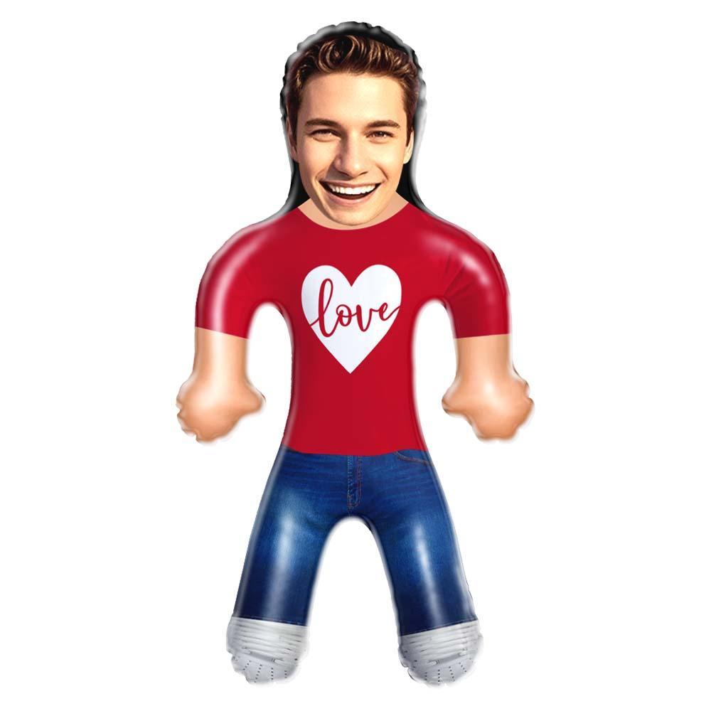Face Inflatable Air Minime Doll Custom Blow Up Doll Gift For Couple - Red Love