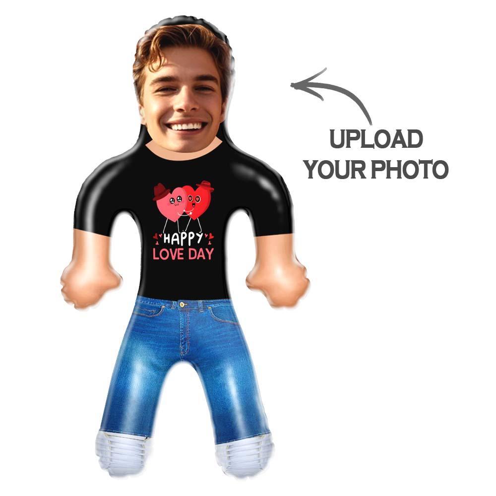 Custom Face Blow Up Doll Custom Inflatable Doll Personalized Couple Gift - Happy Love Day