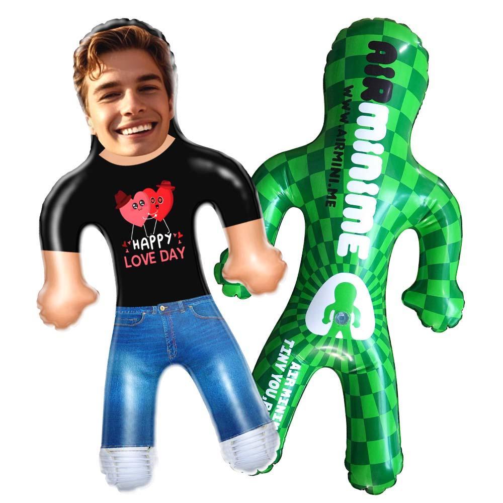 Custom Face Blow Up Doll Custom Inflatable Doll Personalized Couple Gift - Happy Love Day