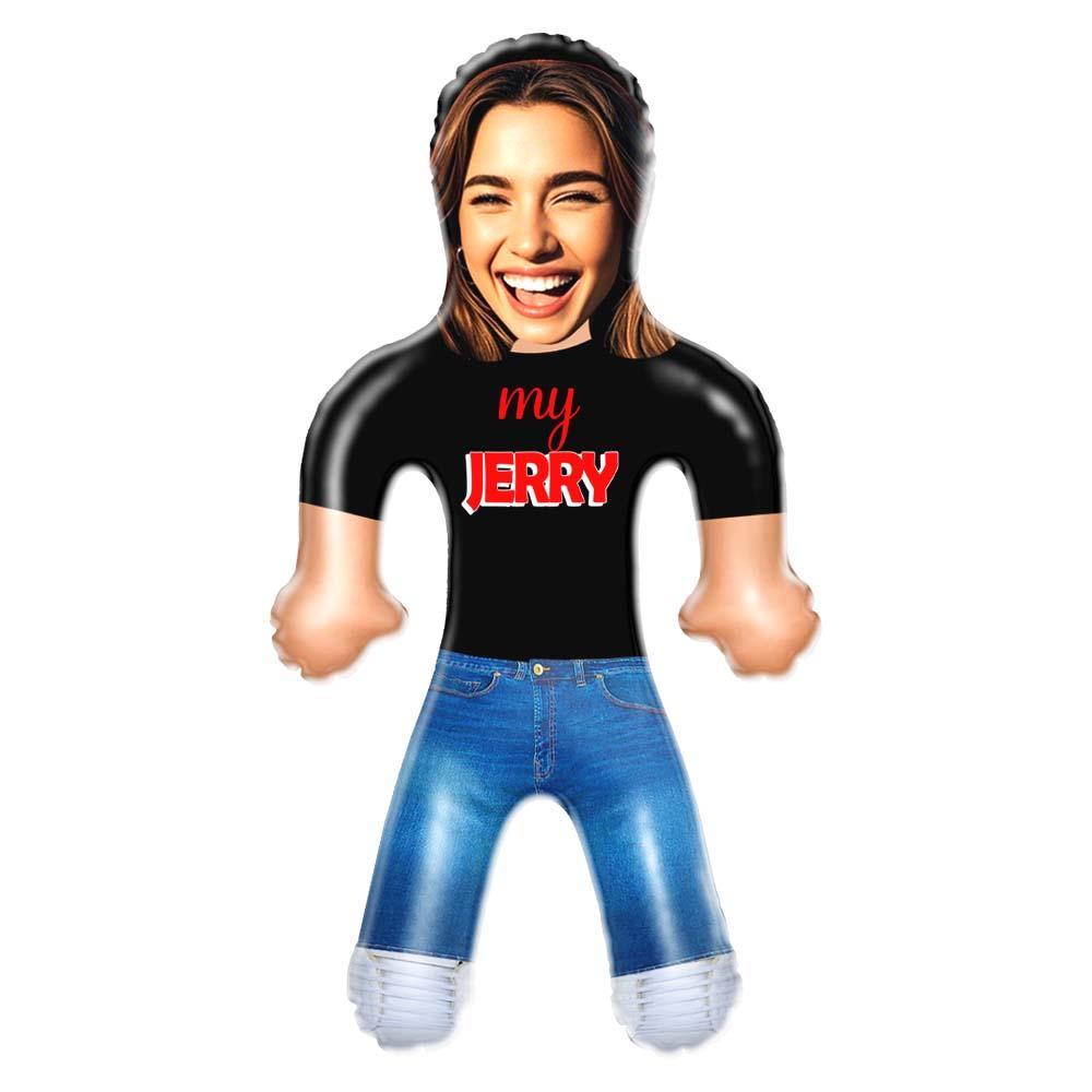 Custom Text & Face Blow Up Doll Inflatable Air Minime Gift Funny Blow Up Doll Gift