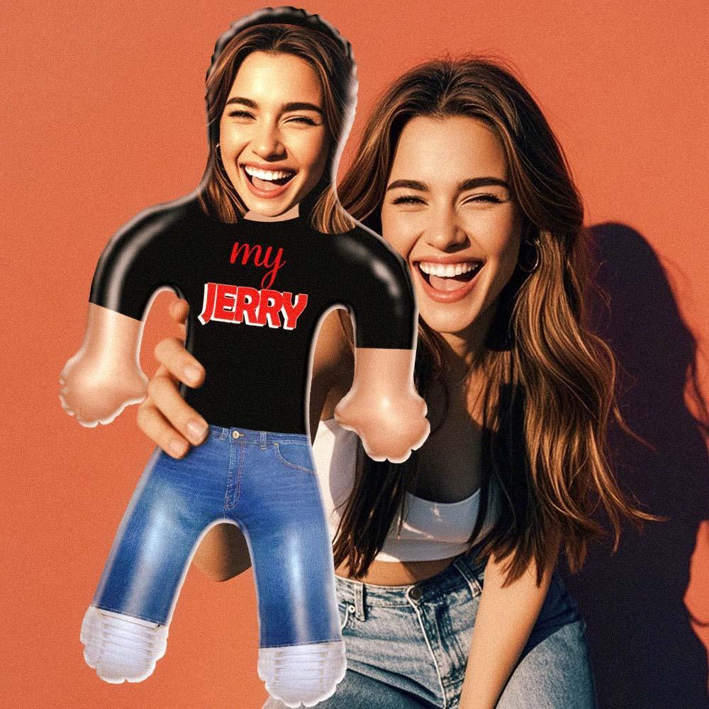 Custom Text & Face Blow Up Doll Inflatable Air Minime Gift Funny Blow Up Doll Gift