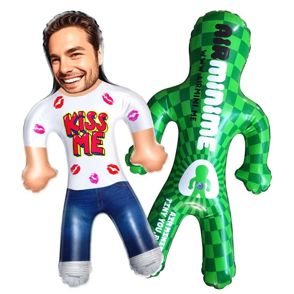 Custom Couple Blow Up Doll Custom Face Inflatable Air Minime Gift - Kiss Me