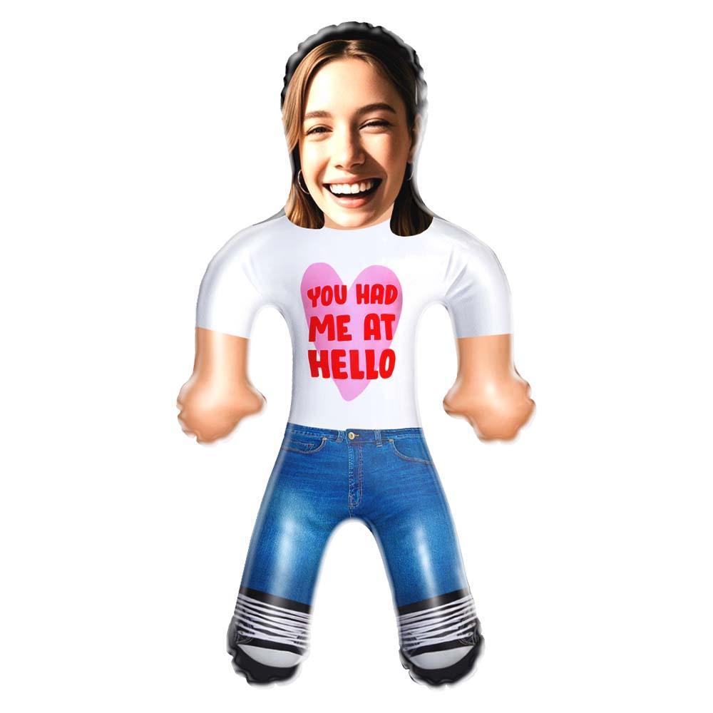 Custom Couple Doll Face Blow Up Doll Valentine's Day - You Had Me At Hello