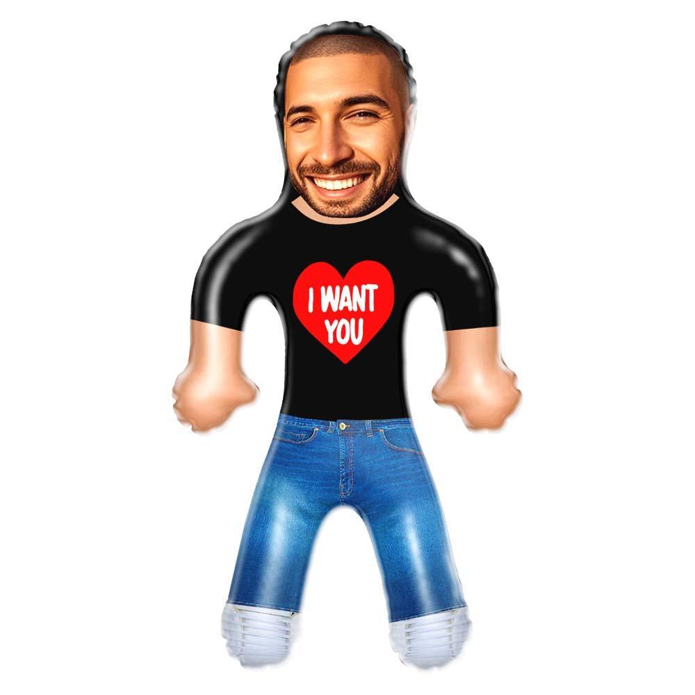 Custom Inflatable Air Minime Doll Couple Doll Gift Valentine's Day - I Want You