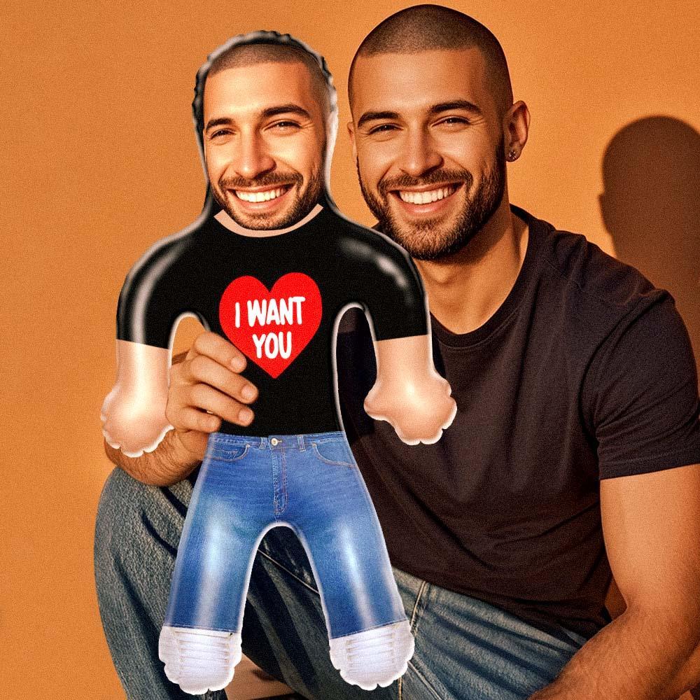 Custom Inflatable Air Minime Doll Couple Doll Gift Valentine's Day - I Want You