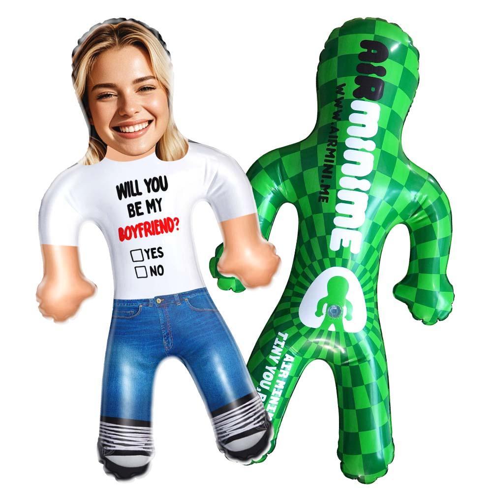 Custom Blow Up Doll Personalized Inflatable Minime Doll Gift - Be My Boyfriend?