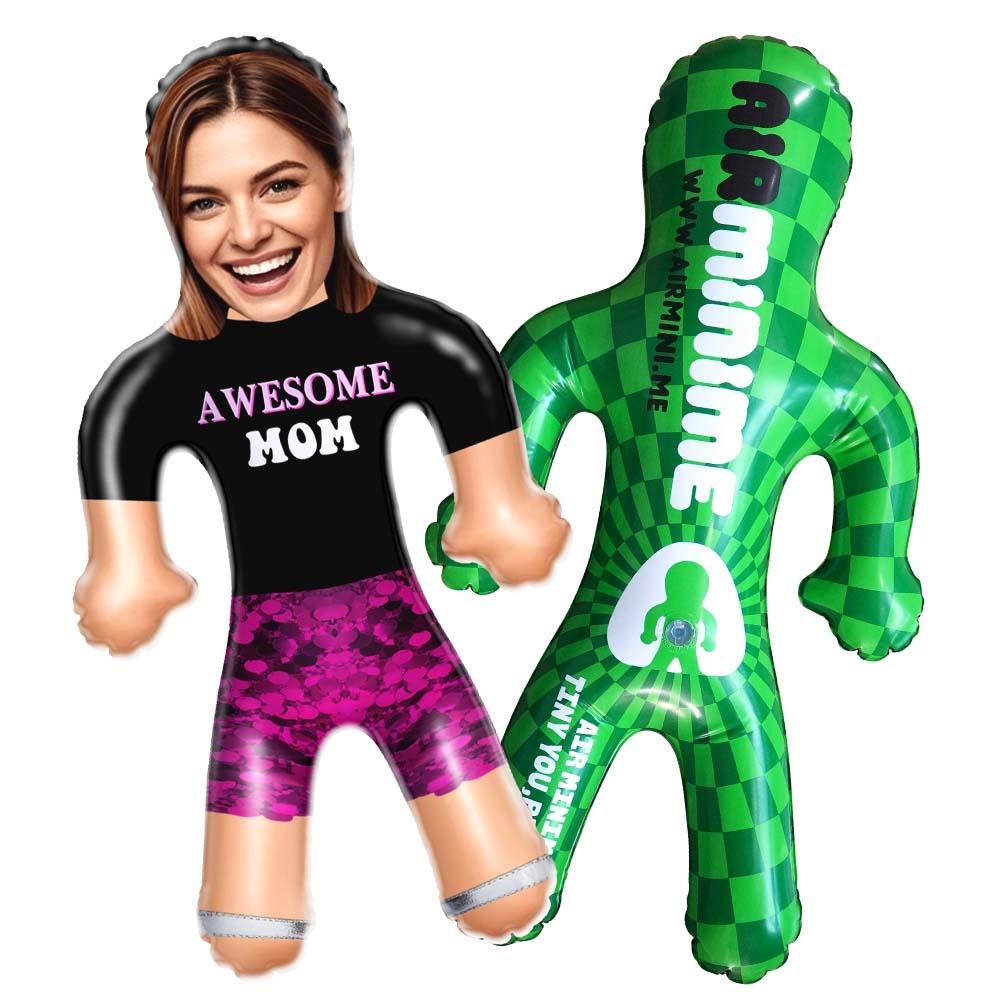 Awesome Mom Face Blow Up Doll – Pink Power Edition