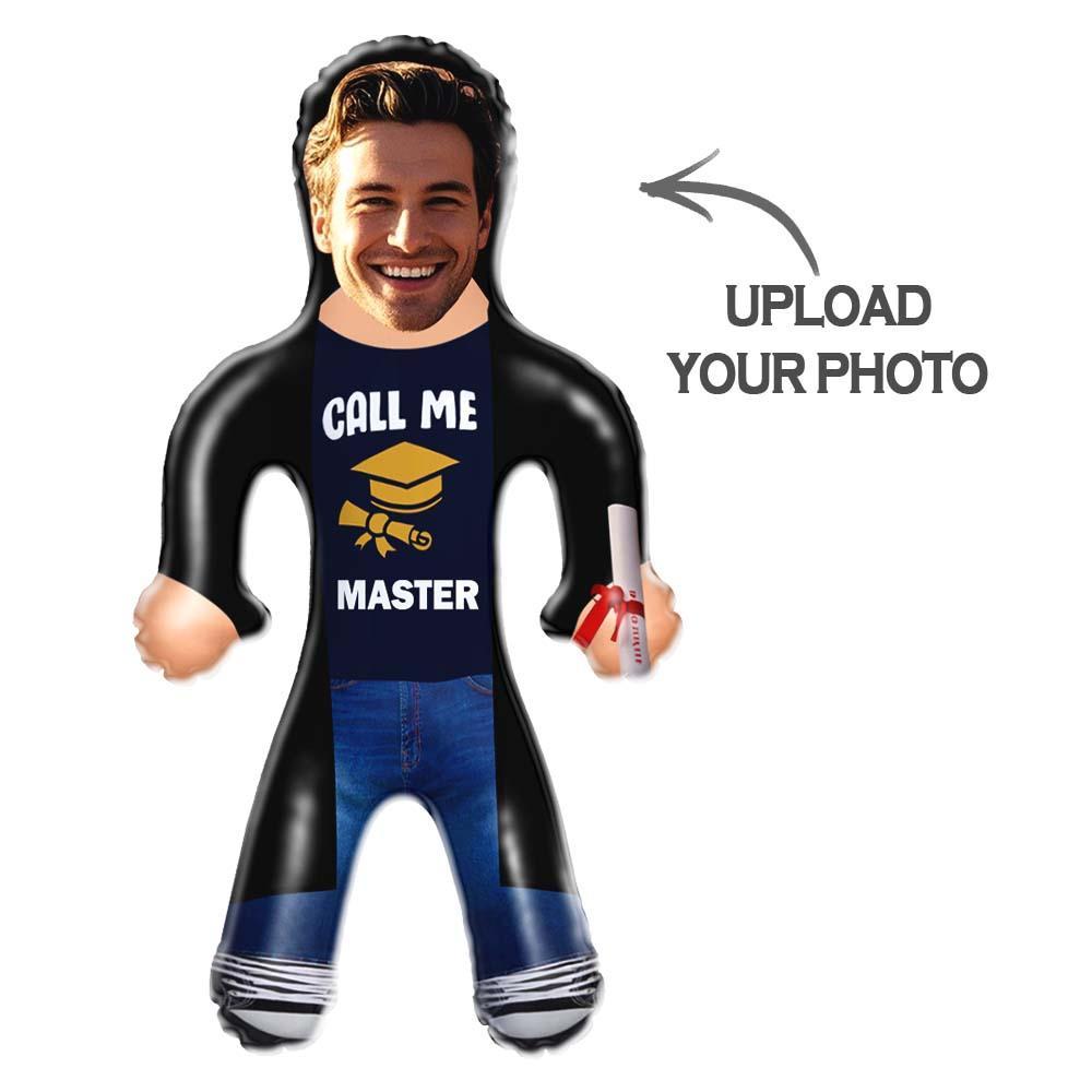 Personalized Graduation Air Minime Doll “Call Me Master” Outfit Face Inflatable Dolls