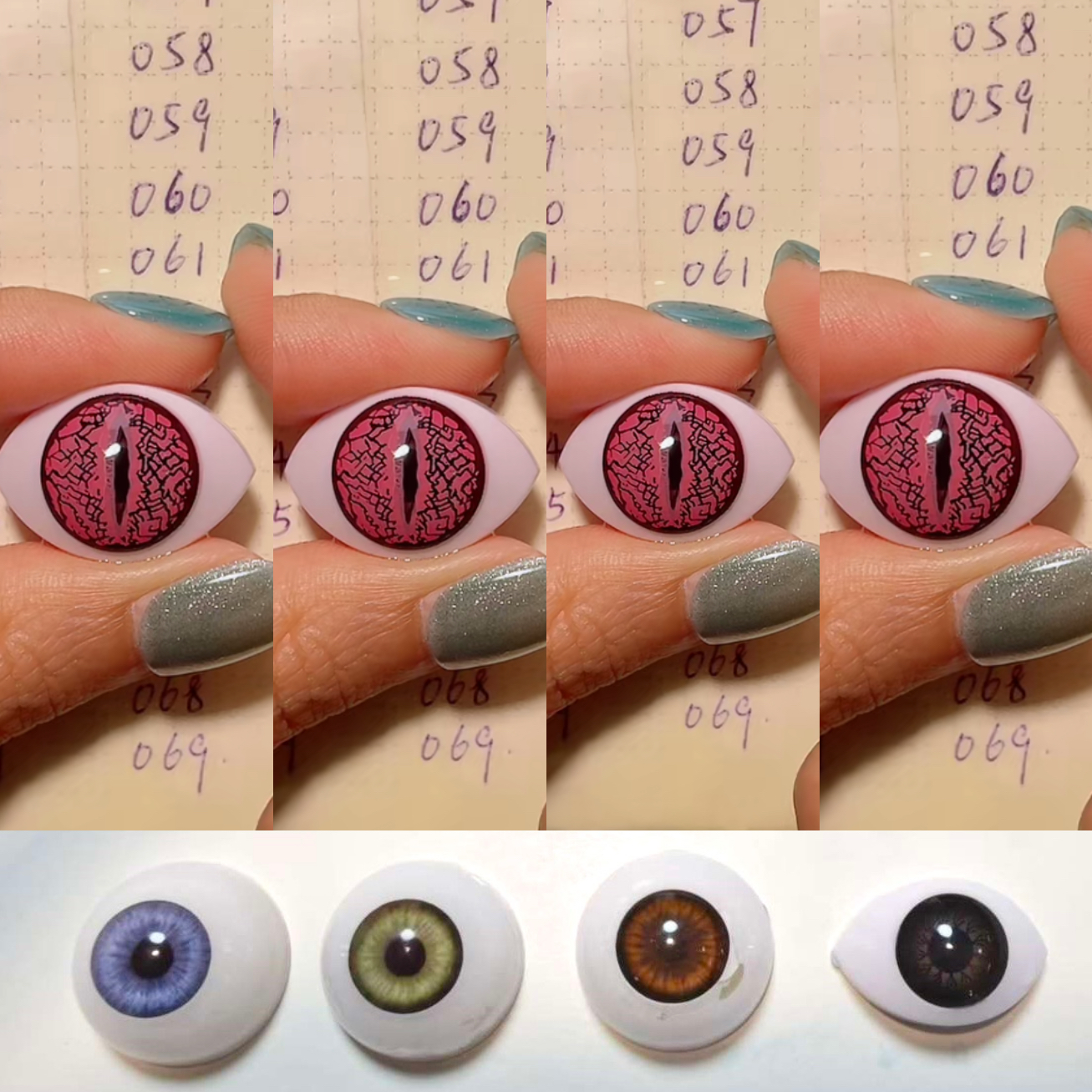 【Halloween&Cosplay】Lizard Eye Pink（061）