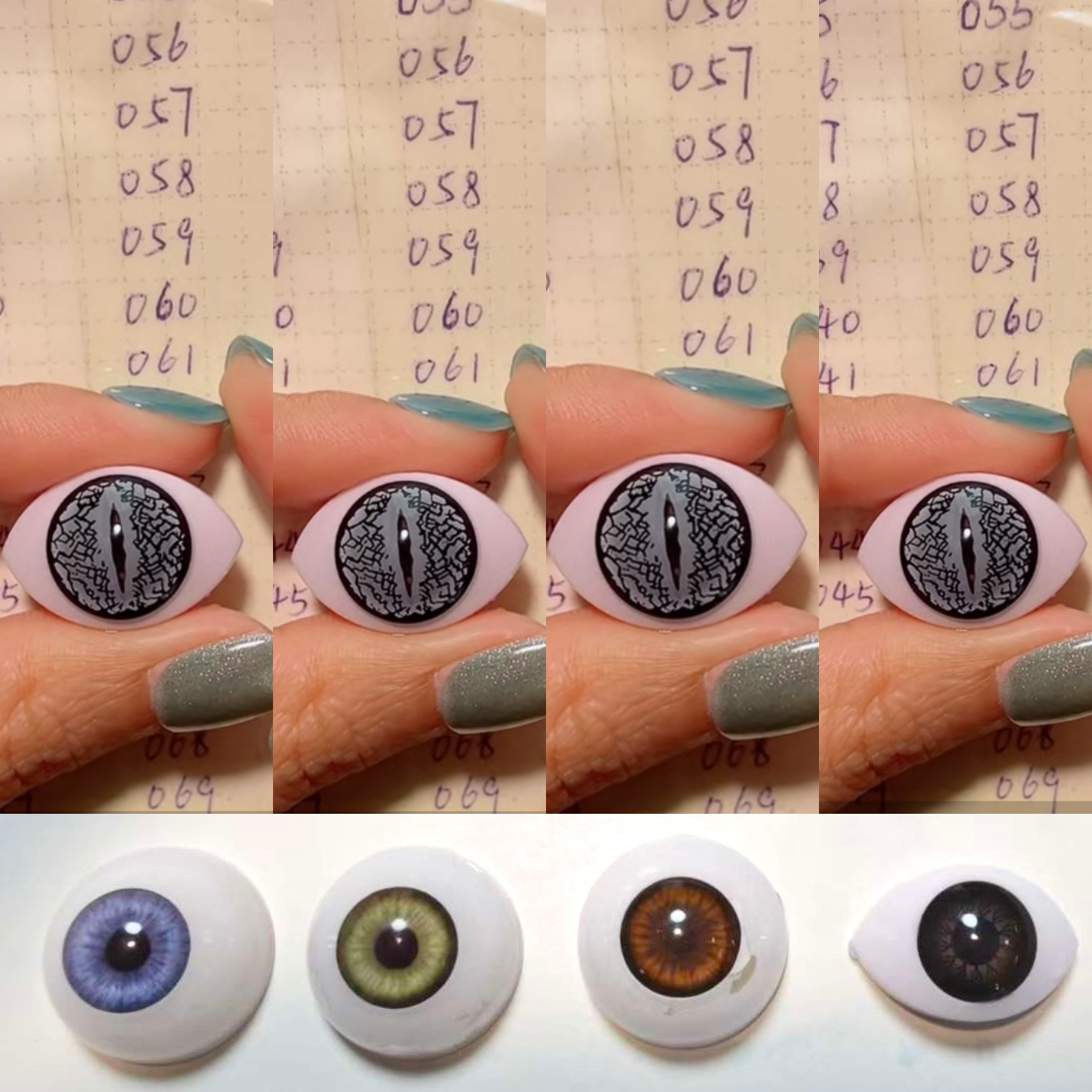 【Halloween&Cosplay】Lizard Eye White（061）