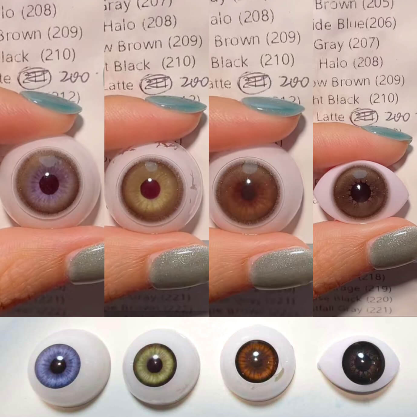 1-Day Ash Latte (200) KC012-1 10 PCS/Box [Prescription]