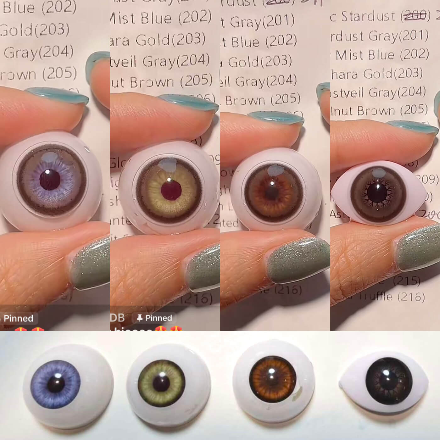 1-Day Walnut Brown (205)T1973-1 10 PCS/Box [Prescription]