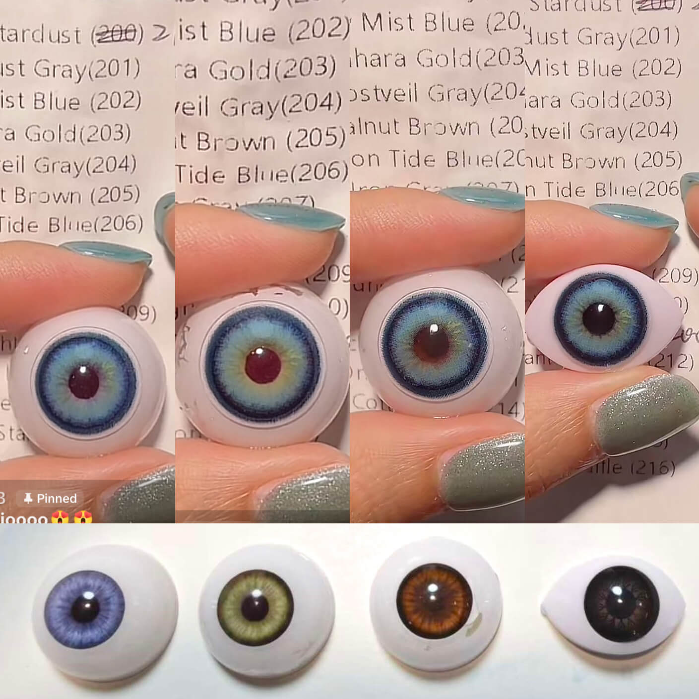 1-Day Neon Tide Blue(206) TK03-3 10 PCS/Box [Prescription]