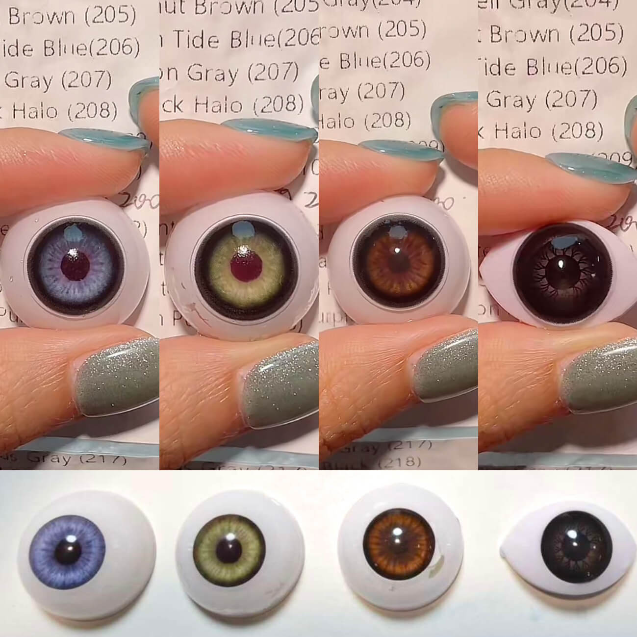 1-Day Black Halo (208) HC1216-H 10 PCS/Box [Prescription]