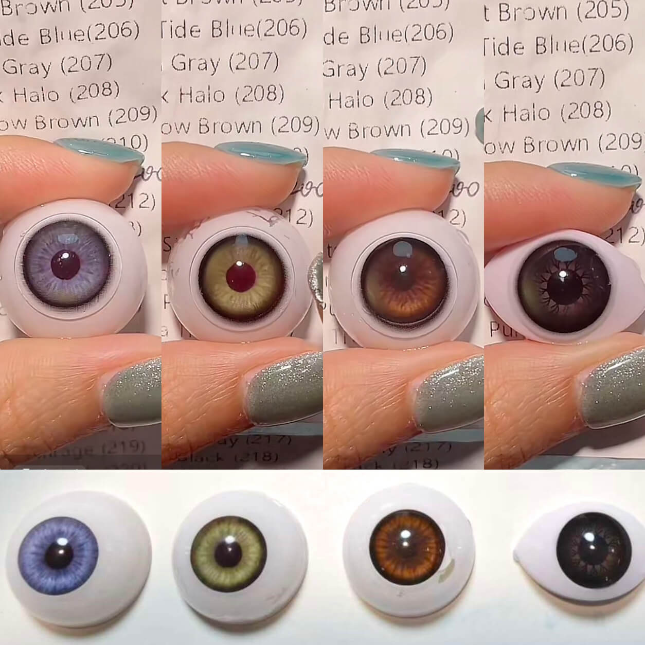 1-Day Olive Glow Brown (209) F1018-H 10 PCS/Box [Prescription]