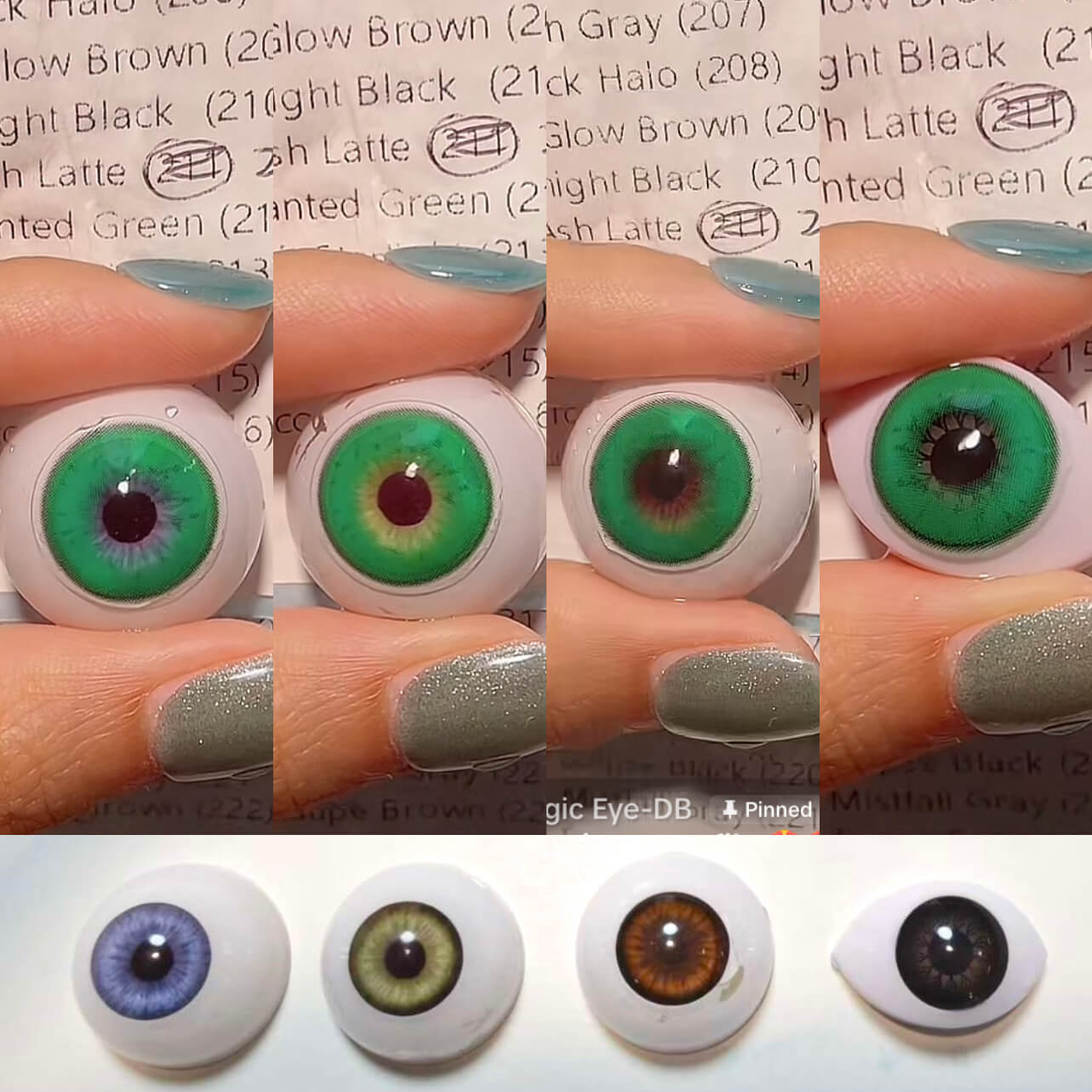 1-Day Enchanted Green (212) HC658-2 10 PCS/Box [Prescription]
