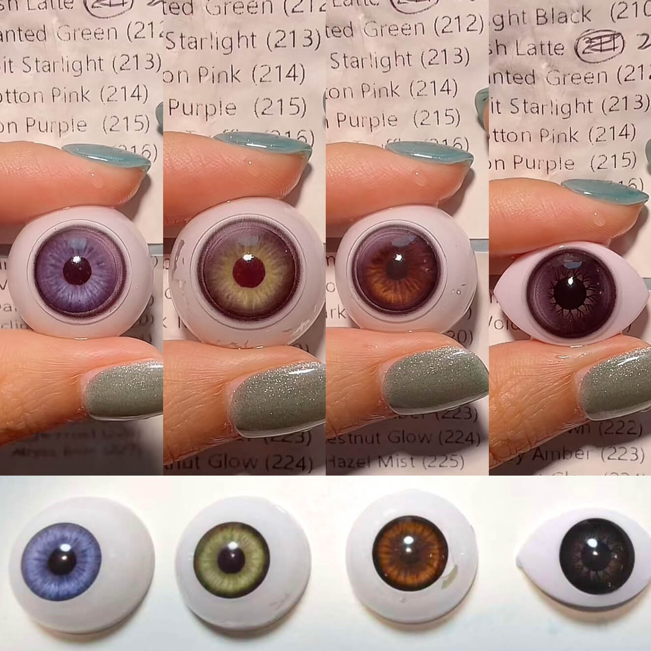 1-Day Iron Purple  (215) KC015-4 10 PCS/Box [Prescription]