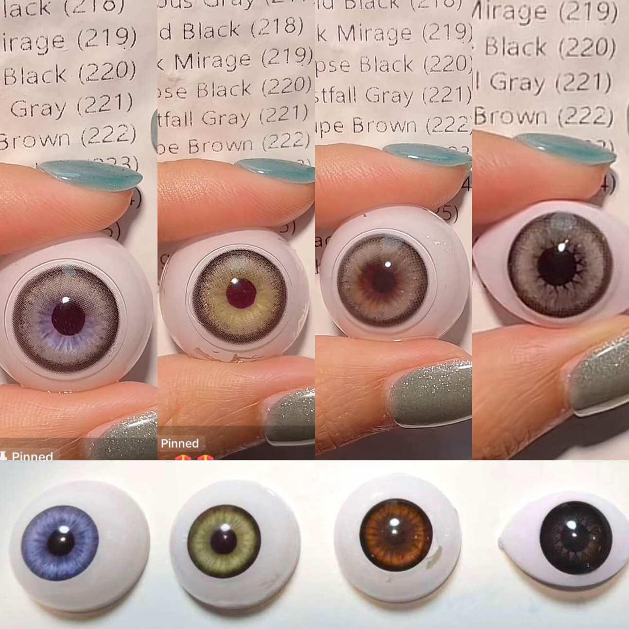 1-Day Taupe Brown (222) HE243-1 10 PCS/Box [Prescription]