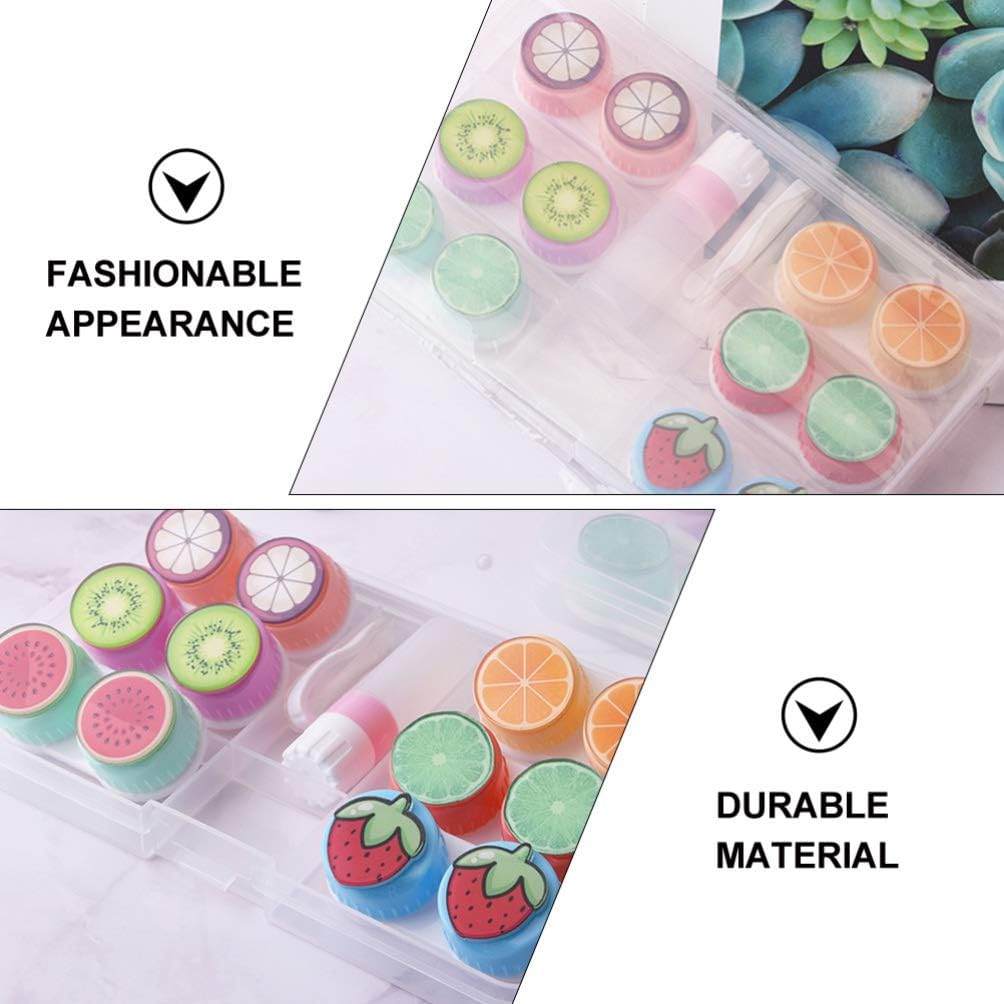 Cute Fruit Contacts Case Container Holder Storage Box 6 Pack 