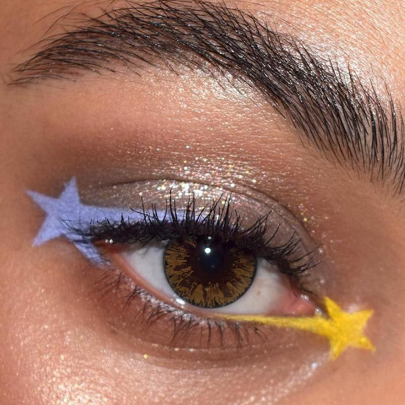 Glitter(Big Eye) Brown | 1 Year [Prescription]