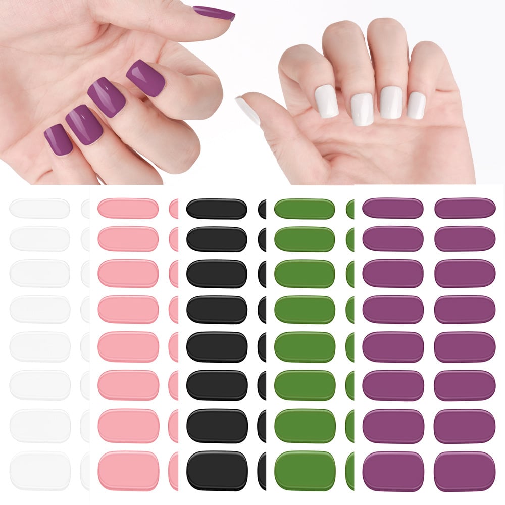 Semicured UV Gel Nail Stickers Kit