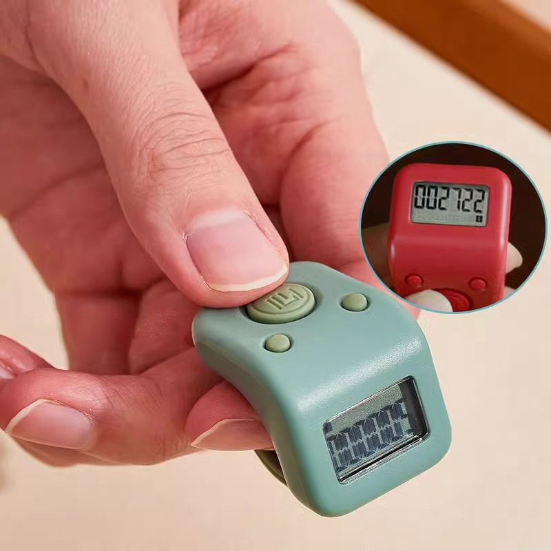 Press-to-Count Rechargeable Finger Ring Counter