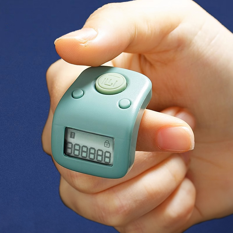 Press-to-Count Rechargeable Finger Ring Counter