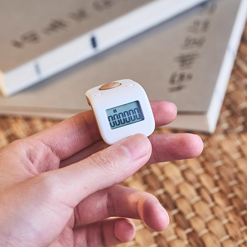 Press-to-Count Rechargeable Finger Ring Counter