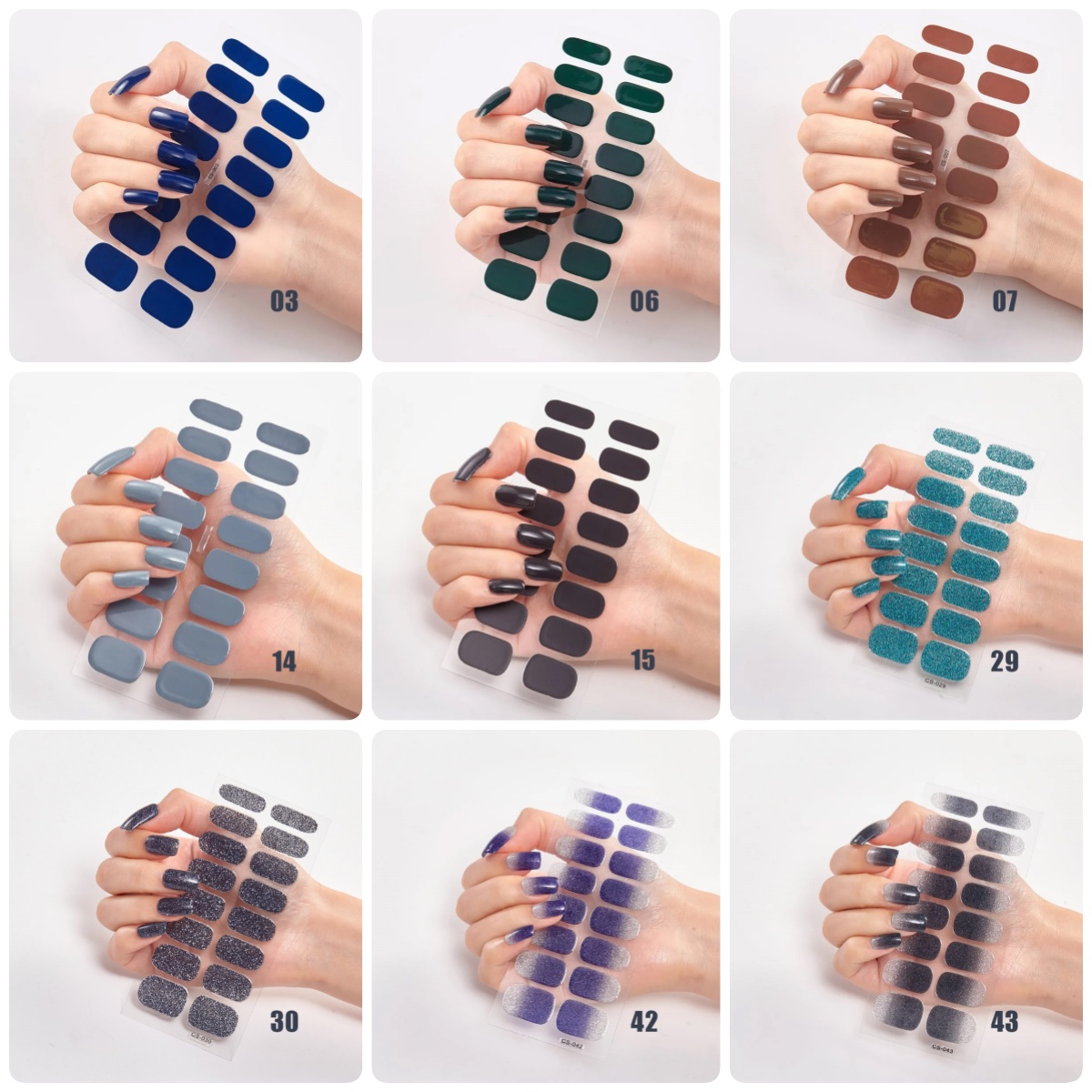 Aitoross™ Semicured UV Gel Nail Stickers Kit