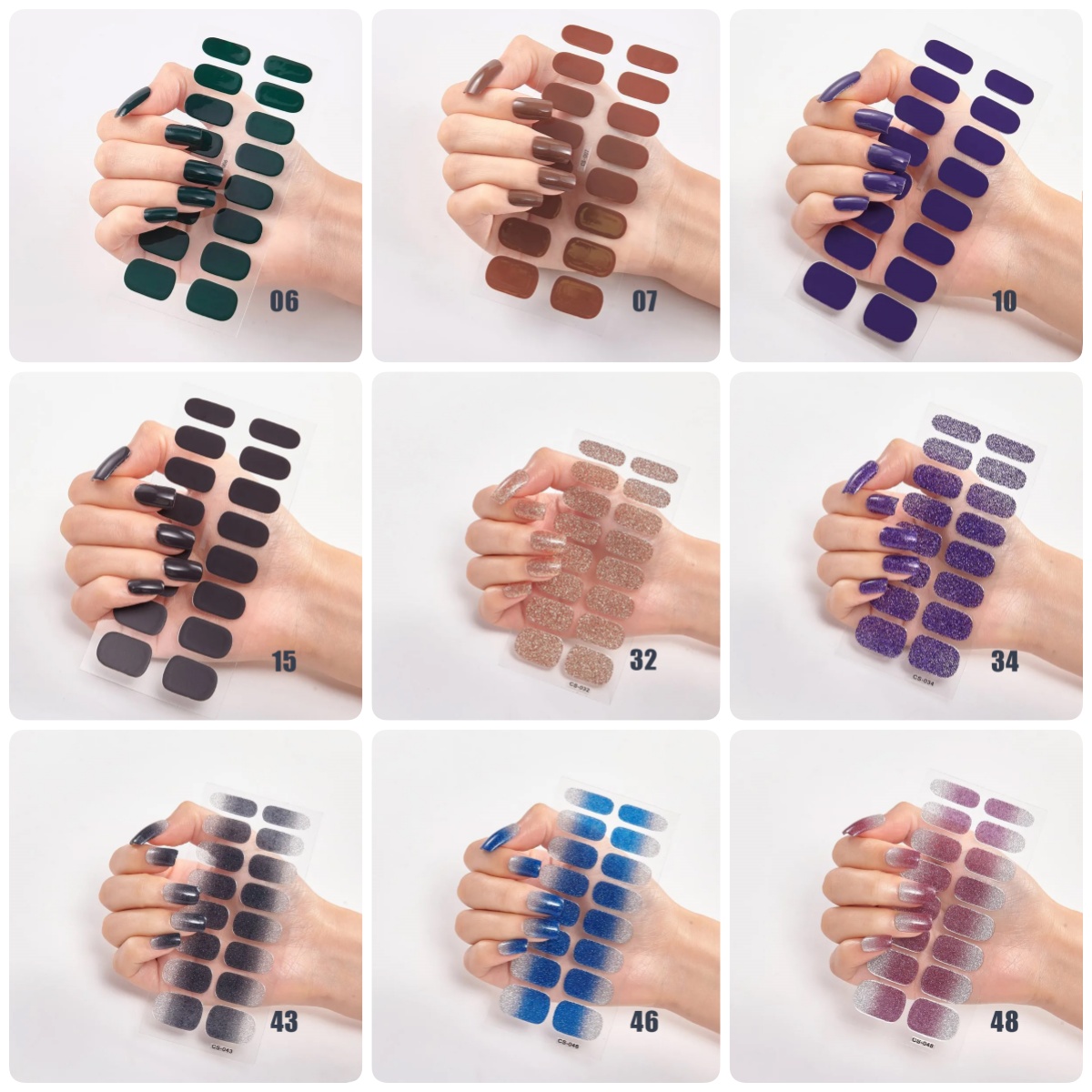 Aitoross™ Semicured UV Gel Nail Stickers Kit