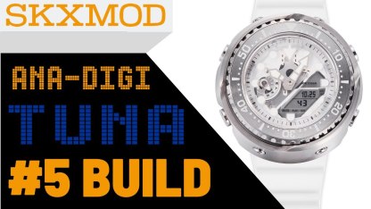 [SKXMOD] #5 Ana-Digi Tuna Completed Build | Titanium Version