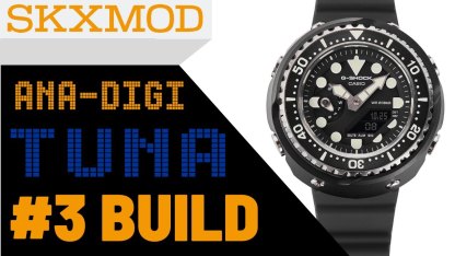 [SKXMOD] #3 Ana-Digi Tuna Completed Build | Steel Version