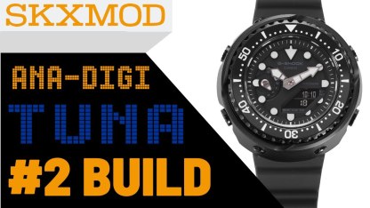 [SKXMOD] #2 Ana-Digi Tuna Completed Build | Steel Version