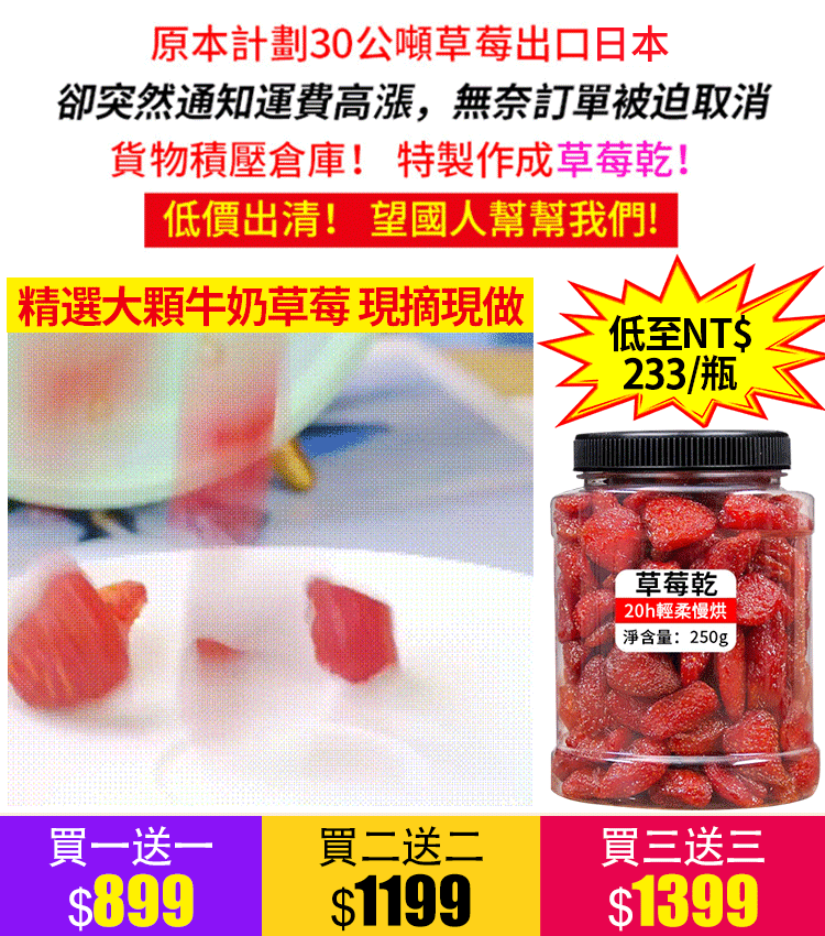 【官方站】異域珍果草莓乾