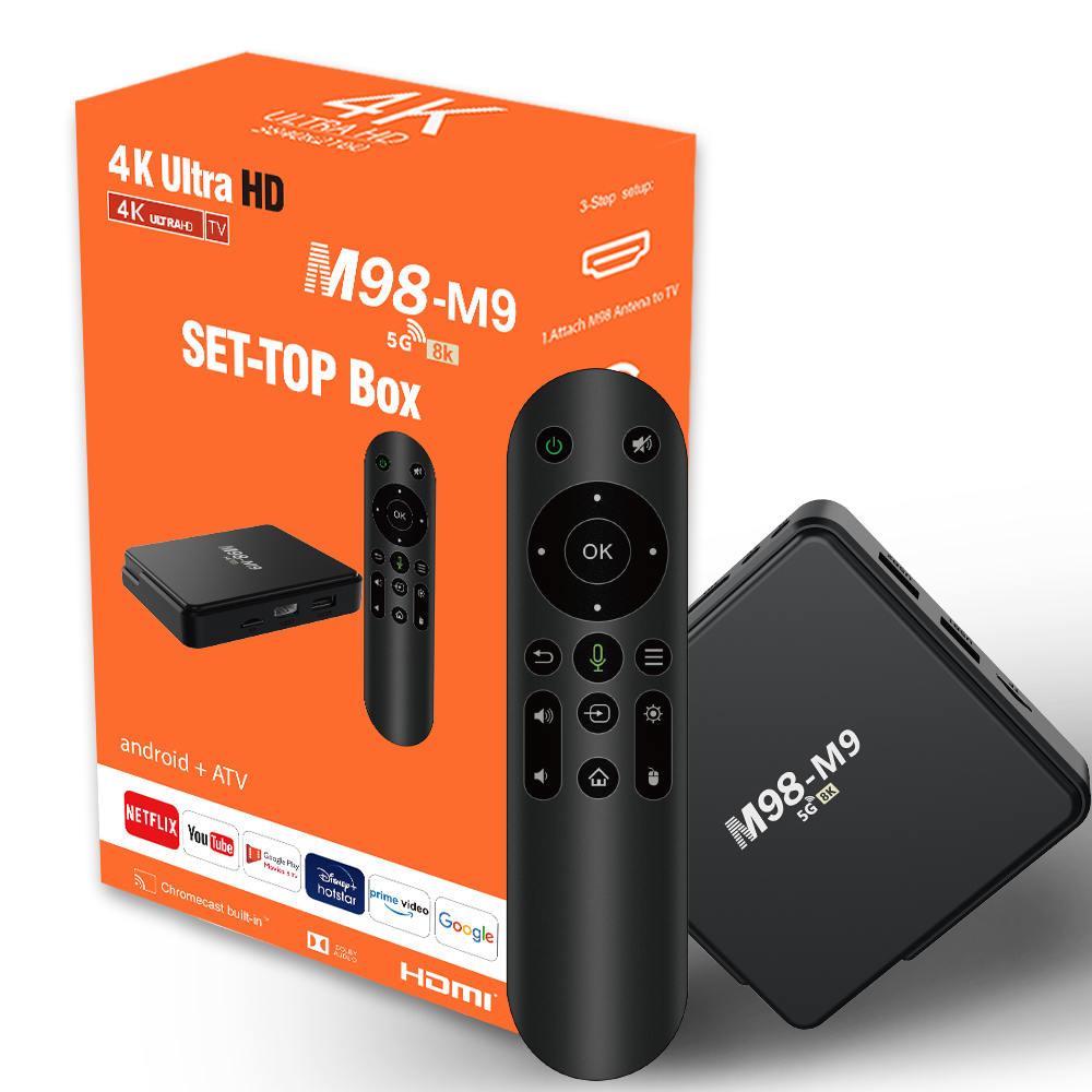 DEYSINN 4K HD TV Box M98-M9 Android 10 Quad Core 2.4G 5G Wifi Media Player 8K HD Home Set Top Box
